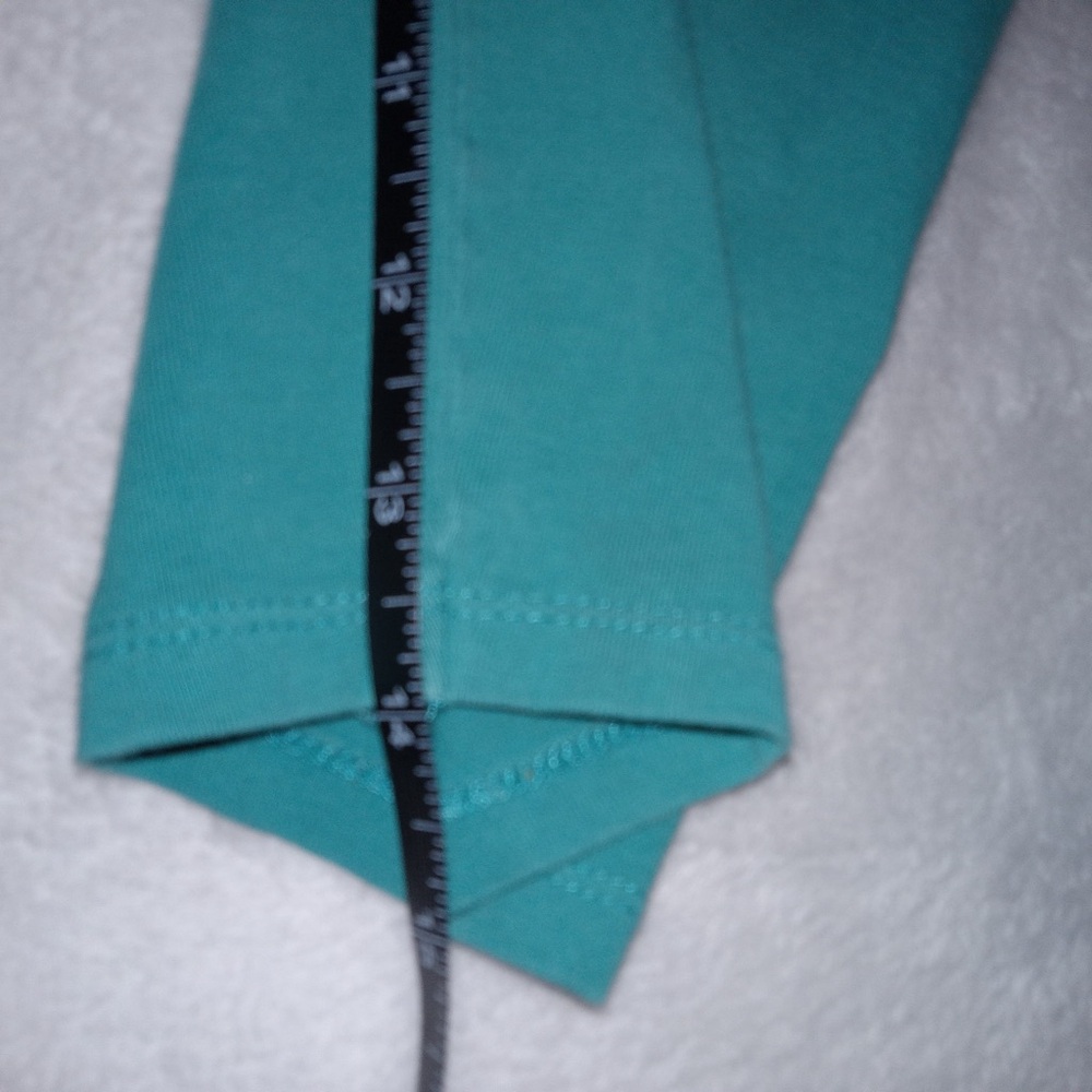 Boden Turquoise cropped Leggings with Pink Stitching 11-12 years - Picture 5 of 6